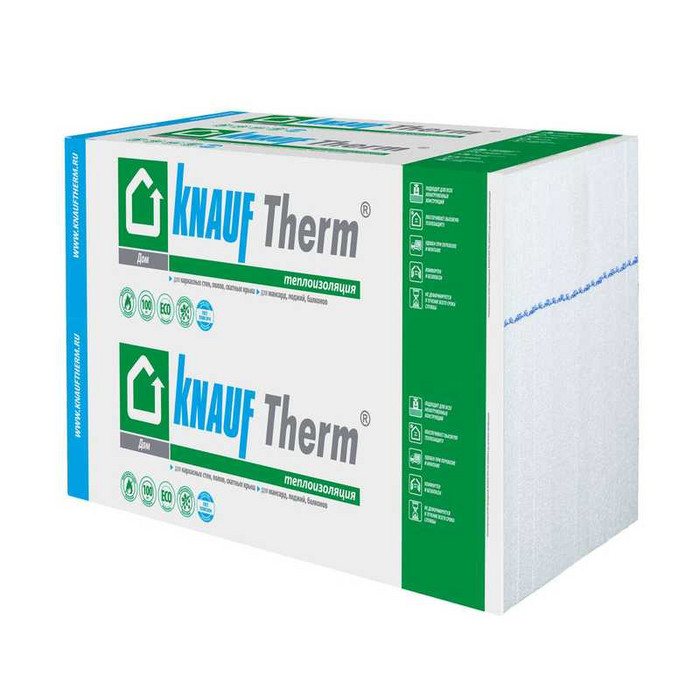 Утеплитель пенополистирол Кнауф Therm Дом 50х600х1000 50 мм